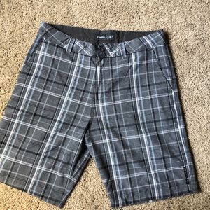 O’Neill plaid shorts